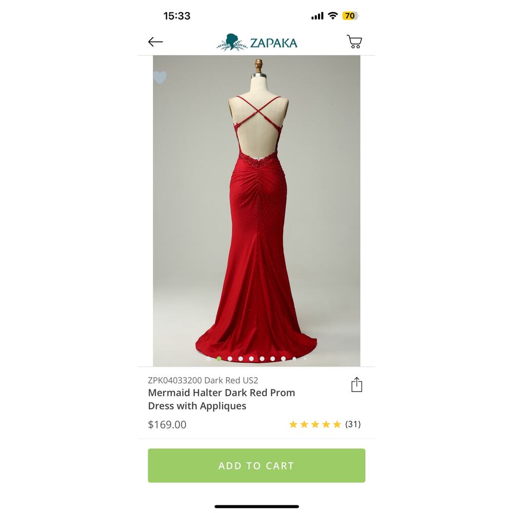 Zapaka Mermaid Prom dress